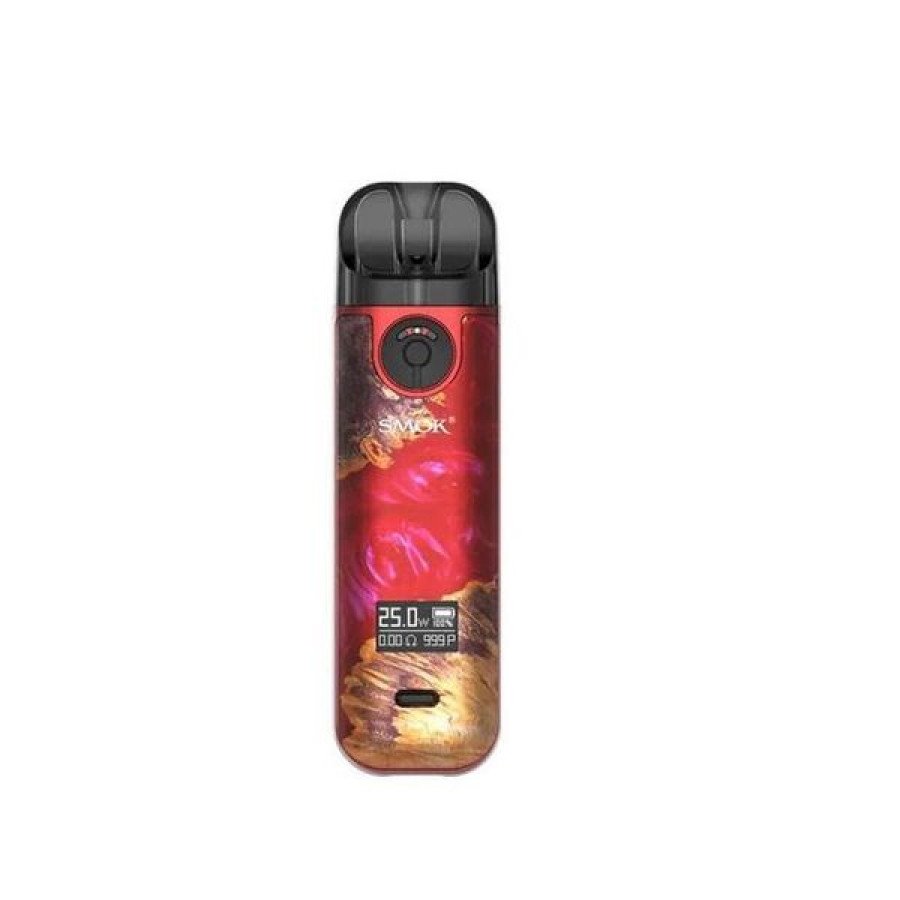 Фото и внешний вид — Набор SMOK NOVO4 Pod - Red Stabilizing Wood (800мАч)