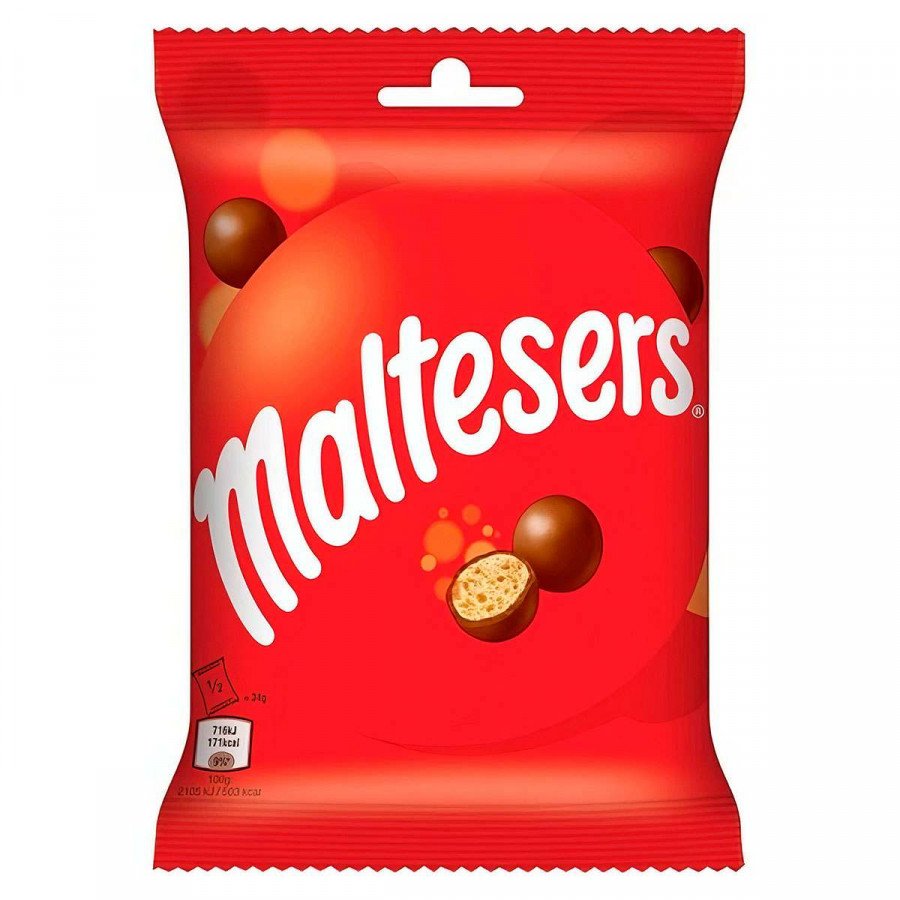 Фото и внешний вид — Maltesers шоколадные шарики 68г (24шт/уп)