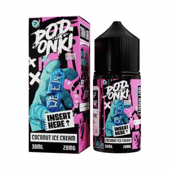 Жидкость PODONKI LAST HAP SALT - Insert Here (Кокосовое Мороженое) 30мл strong