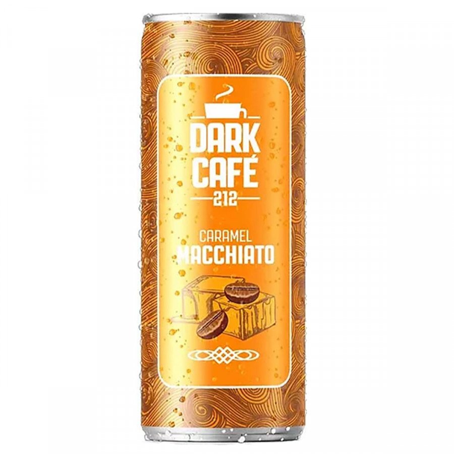 Фото и внешний вид — Напиток кофейный DARK CAFE - MACCHIATO CARAMEL 250мл (12шт/уп)