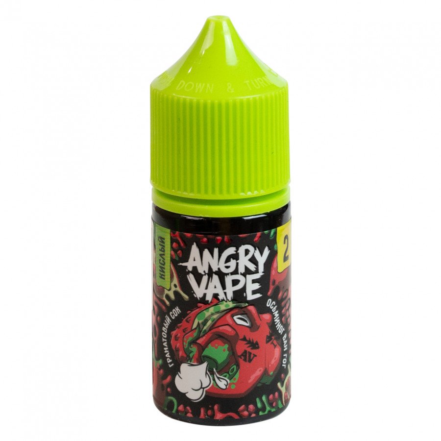 Фото и внешний вид — Жидкость ANGRY VAPE SALT - Осьминог Ван Гог (Гранатовый сок) 30мл 20мг