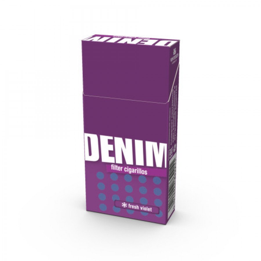 Фото и внешний вид — Сигариллы DENIM - Fresh Violet (Виноград) 10шт