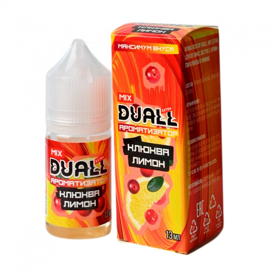 Фото и внешний вид — Конструктор DUALL MIX EXTRA - Клюква Лимон 30мл 0мг
