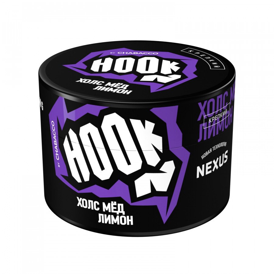 Фото и внешний вид — Смесь для кальяна HOOK 40г - Холс Мед Лимон