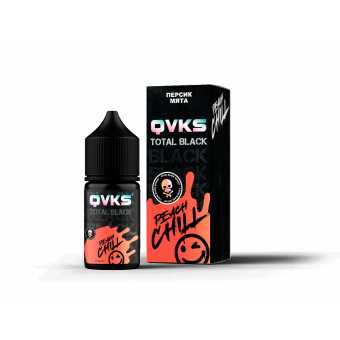 Жидкость QVKS BLACK - Персик Мята 30мл 20мг