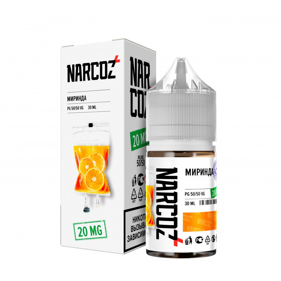 Фото и внешний вид — Жидкость NARCOZ SALT - Миринда 30мл strong