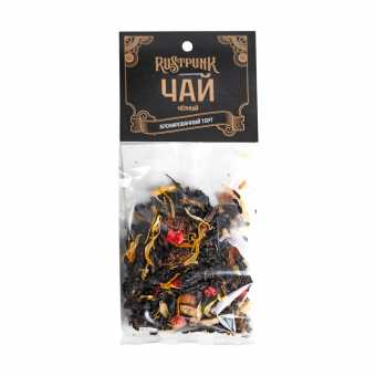 Чай черный RUSTPUNK - Бронированный торт (с ароматом печенья и клубники) 12г