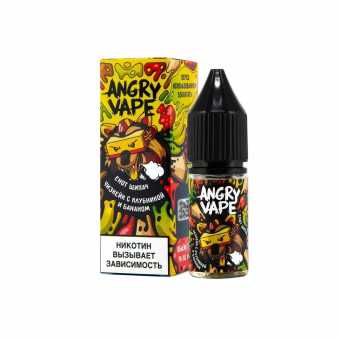Жидкость ANGRY VAPE SALT - Енот Щипач (Чизкейк с клубникой и бананом) 10мл 20мг