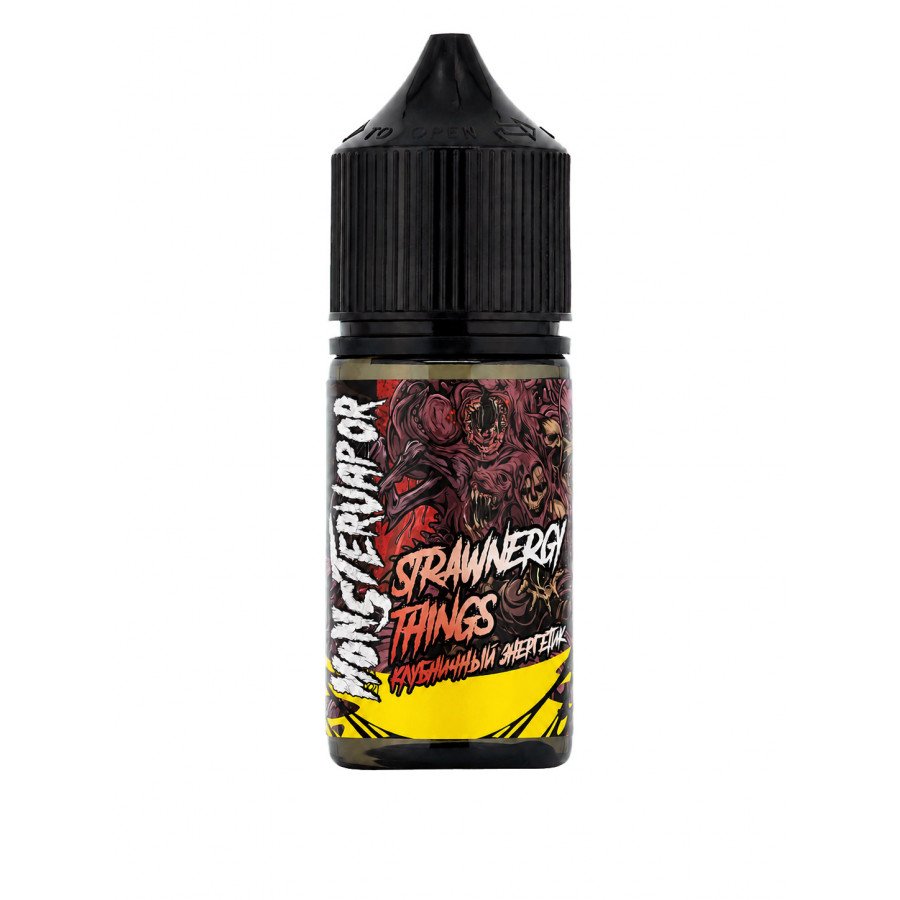 Фото и внешний вид — Конструктор MONSTERVAPOR - Strawnergy Things (Клубничный Энергетик) 30мл 0мг