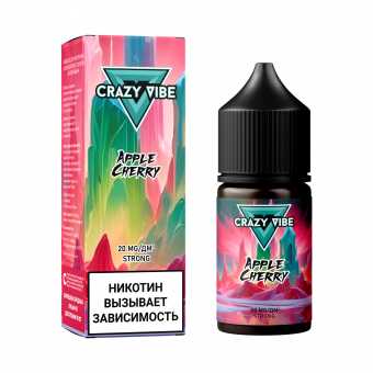 Жидкость CRAZY VIBE SALT - Apple Cherry (Яблоко Вишня) 30мл strong