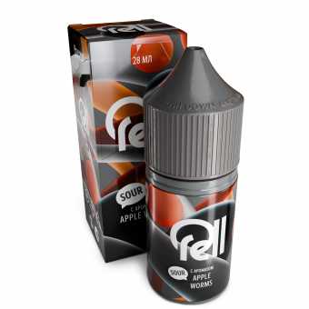 Жидкость RELL GRAY SALT - Кислые яблочные червячки 28мл 0мг