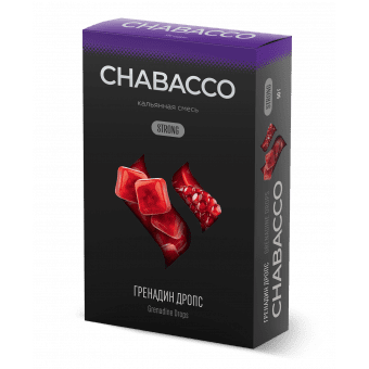 Смесь для кальяна Chabacco 50гр strong - Grenadine Drops (Гренадин дропс)