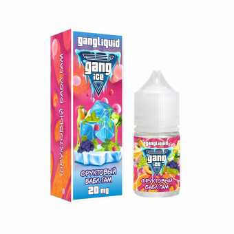 Жидкость GANG ICE SALT - Фруктовый Бабл Гам 30мл 20мг