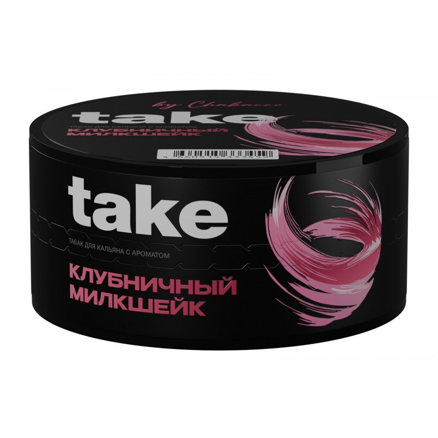 Фото и внешний вид — Табак для кальяна TAKE 25г - Клубничный Милкшейк