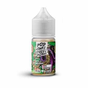 Жидкость PODONKI x ALFA VAPE SALT - Мята Виноград 30мл strong