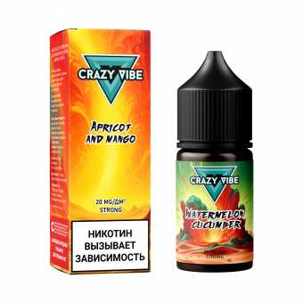 Жидкость CRAZY VIBE SALT - Apricot Mango (Абрикос Манго) 30мл strong