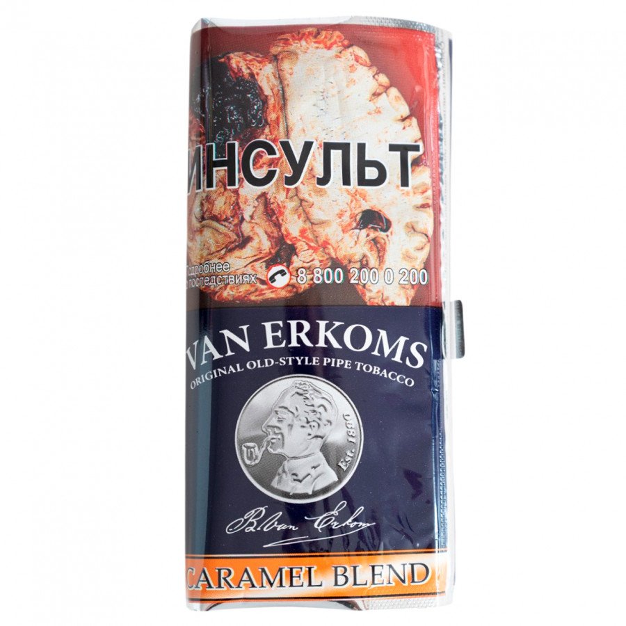 Фото и внешний вид — Трубочный табак VAN ERKOMS 40г - Caramel Blend (Карамель)