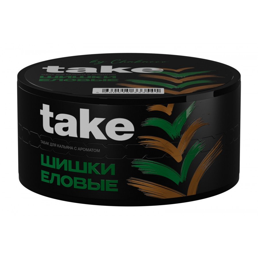 Фото и внешний вид — Табак для кальяна TAKE 25г - Шишки Еловые