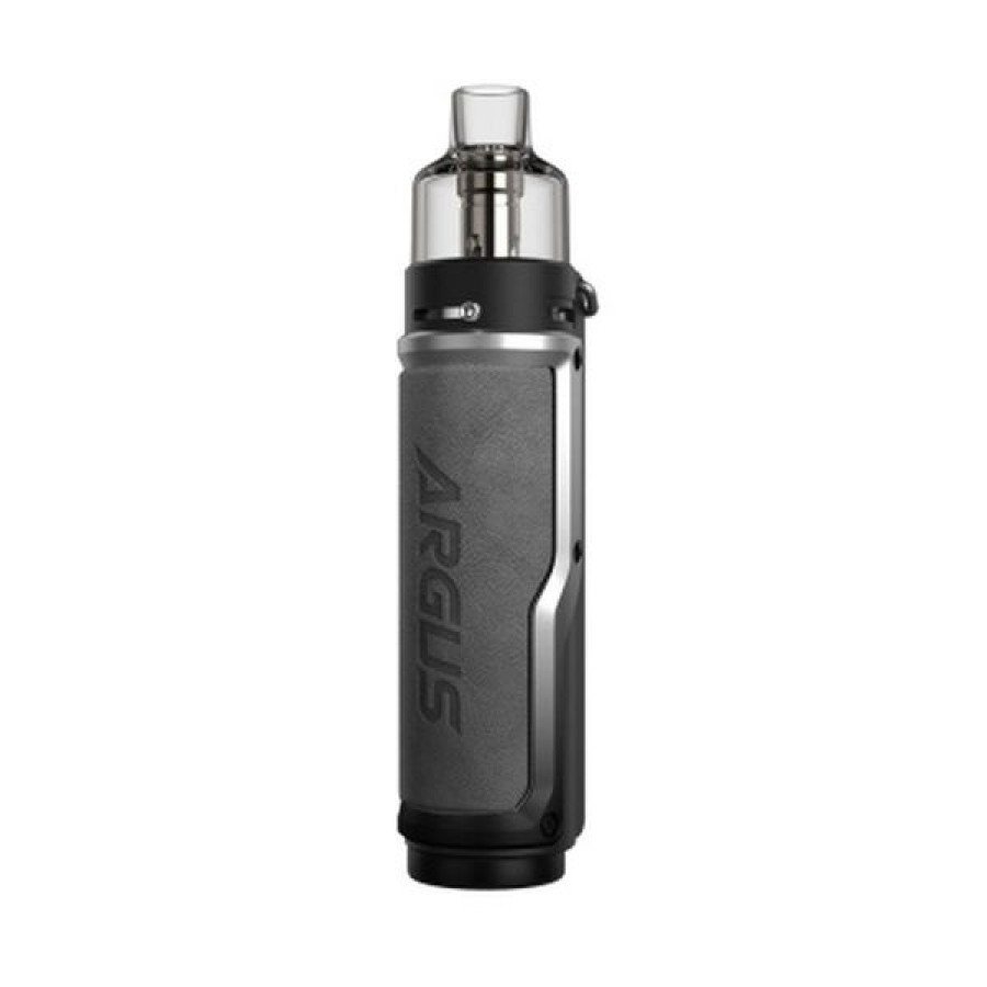 Фото и внешний вид — Комплект VOOPOO ARGUS x MOD POD - Vintage Grey & Silver (4.5мл, 80Вт)