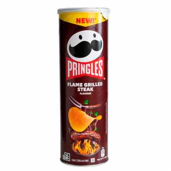 Принглс Flame Grilled Steak (Стейк на гриле) 165г (19шт/уп)
