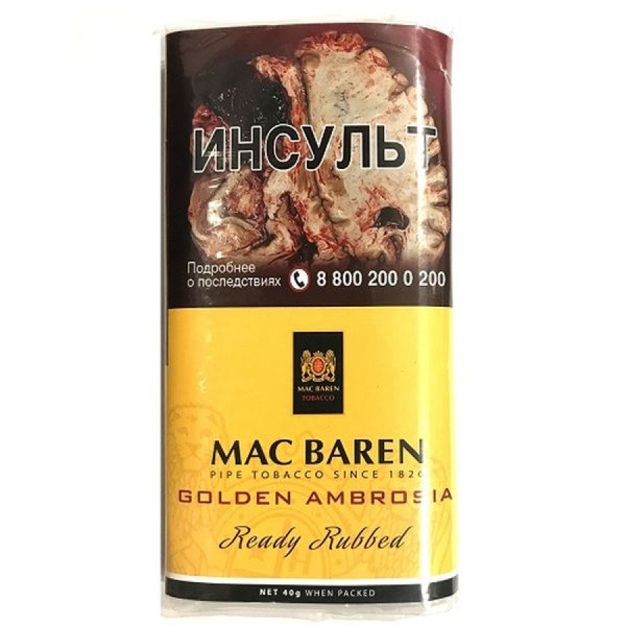 Фото и внешний вид — Трубочный табак МAC BAREN - Golden Ambrosia 40г