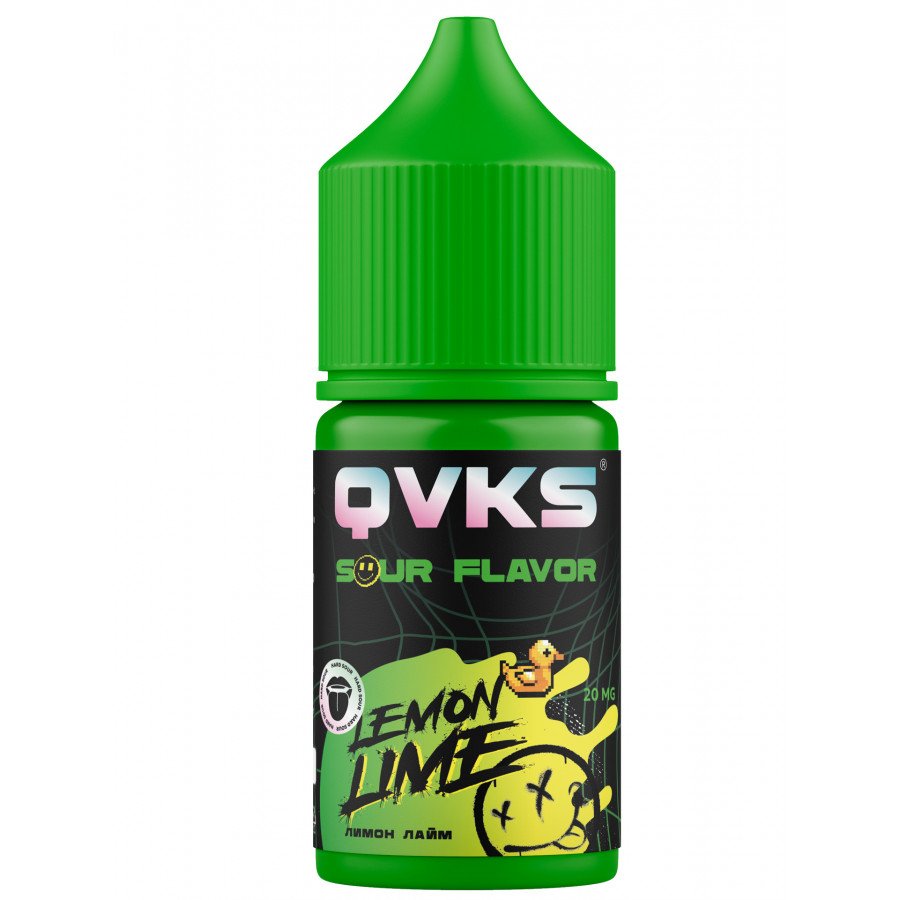 Фото и внешний вид — Жидкость QVKS Sour - Лимон Лайм 30мл strong