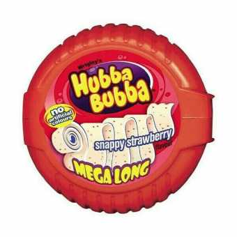 Жев. резинка Hubba Bubba Mega Long Strawberry 56г (12шт/уп)
