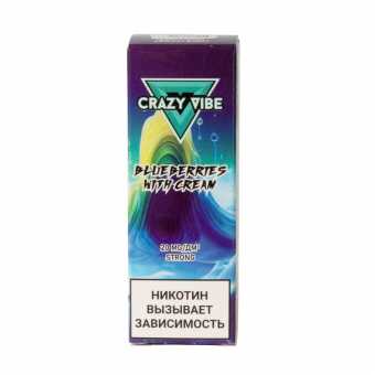 Жидкость CRAZY VIBE SALT - Blueberries with Cream (Черника со Сливками) 30мл strong