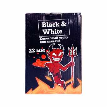 Уголь BLACK&WHITE (1кг 22мм 96шт)