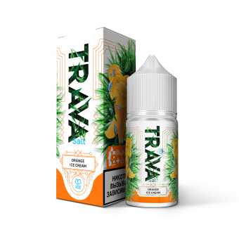Жидкость TRAVA SALT - Orange Ice Cream (Апельсиновое мороженое лед) 30мл 20мг