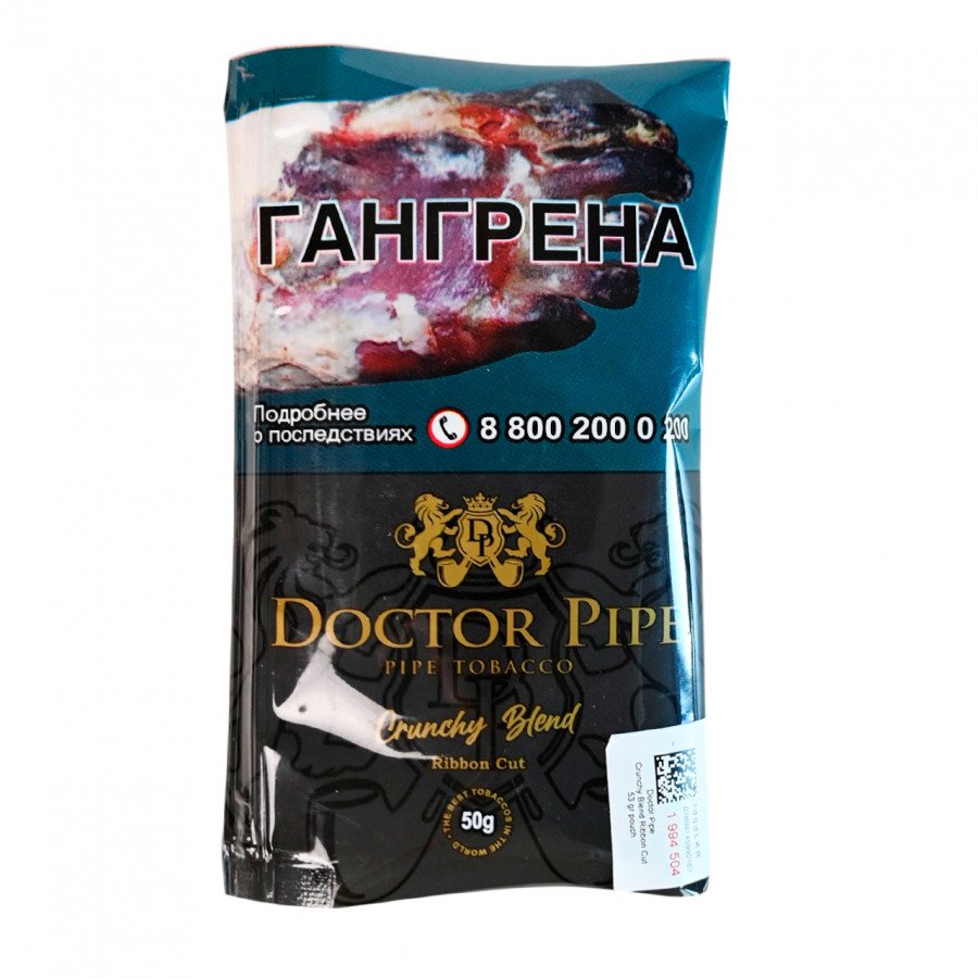 Фото и внешний вид — Трубочный табак DOCTOR PIPE 50г - Crunchy Blend Ribbon Cut