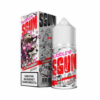 Жидкость BUBBLE'S SGUM SALT - Kiwi Strawberry (Клубничная жвачка с киви) 30мл strong