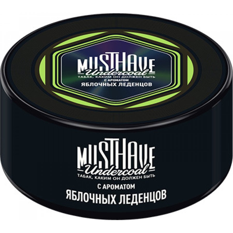 Фото и внешний вид — Табак для кальяна MUST HAVE 25г - с ароматом Яблочных Леденцов