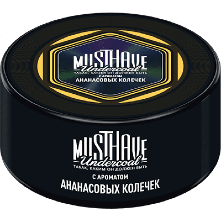 Фото и внешний вид — Табак для кальяна MUST HAVE 25г - с ароматом Ананасовых колечек