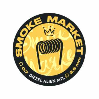 Спирали Diezel Alien MTL Coil - 2*0,25Ni+0,1Ni (6 витков на 2,5мм оправу 0,70Ом спираль)