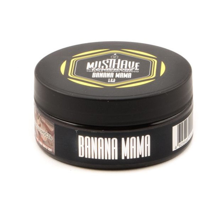 Фото и внешний вид — Табак для кальяна MUST HAVE 125гр - Banana Mama (с ароматом Банана)