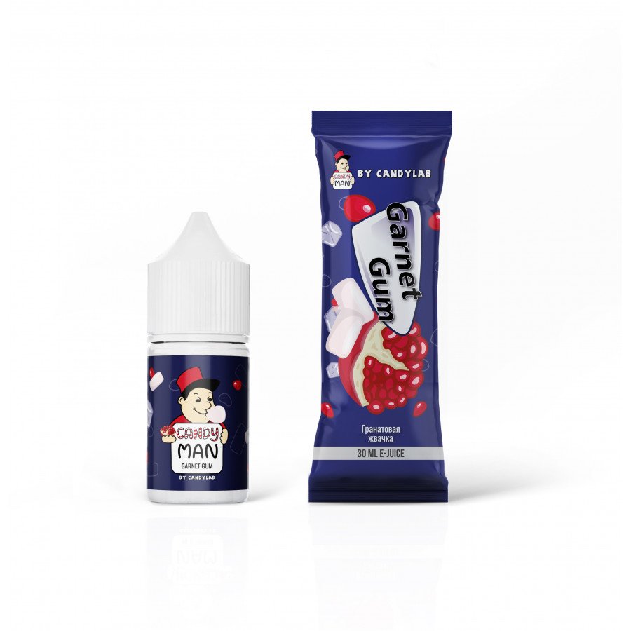 Фото и внешний вид — Жидкость CANDYMAN SALT - Garnet Gum (Гранатовая жвачка) 30мл 20мг