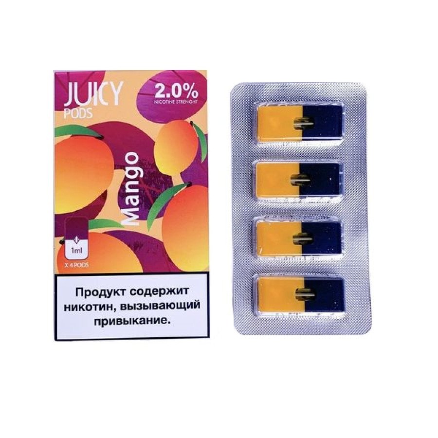 Фото и внешний вид — Картридж JUICY - Манго 1шт