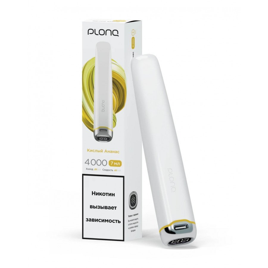 Фото и внешний вид — PLONQ PLUS PRO - Кислый Ананас