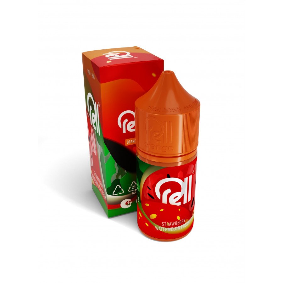 Купить Жидкость RELL ORANGE SALT - Strawberry Watermelon Fresh (Клубника  арбуз) 28мл 0мг по низкой цене в Екатеринбурге