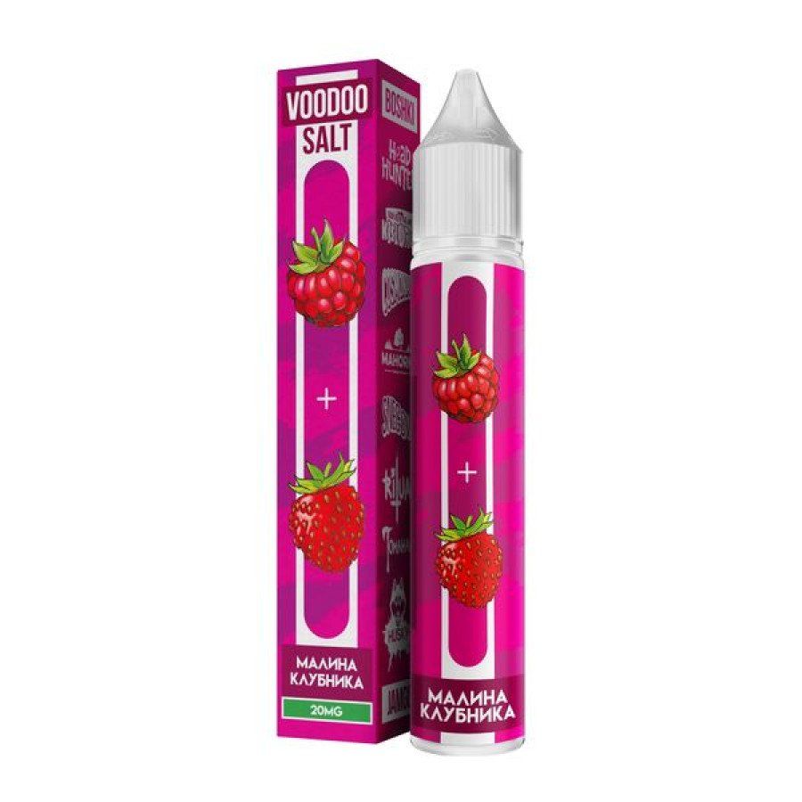 Фото и внешний вид — Жидкость VOODOO SALT - Малина Клубника 30мл strong