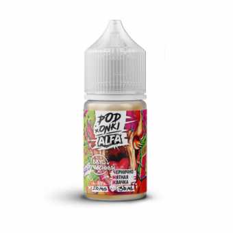Жидкость PODONKI x ALFA VAPE SALT - Чернично-Мятная Жвачка 30мл strong