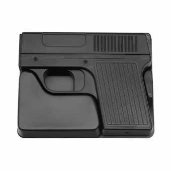 Портсигар металлический с зажигалкой газовой "Пистолет" трансформер на 10сиг