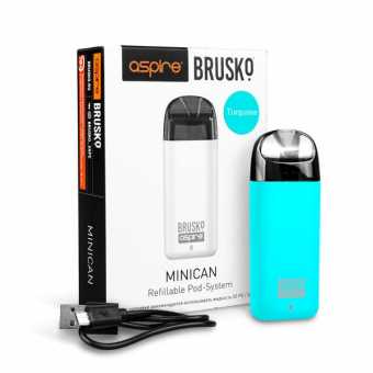 Набор BRUSKO MINICAN - Бирюзовый (350мАч, 3мл, 15Вт)
