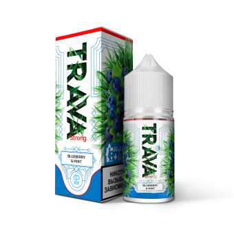 Жидкость TRAVA SALT - Blueberry Mint (Синие ягоды мята лед) 30мл strong