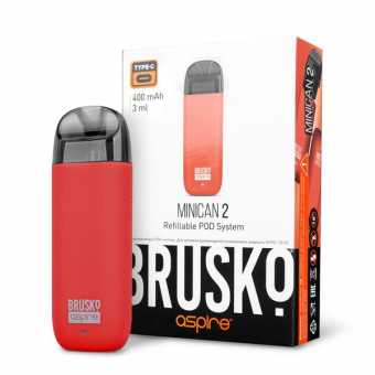 Набор BRUSKO MINICAN 2 - Красный (400мАч, 3мл, 15Вт)