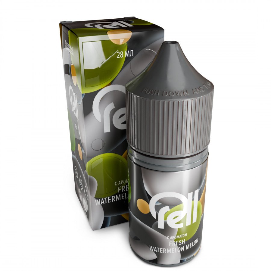 Фото и внешний вид — Жидкость RELL GRAY SALT - Арбузный фреш с дольками Дыни 28мл 0мг
