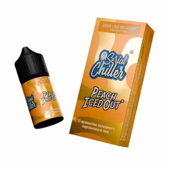 Жидкость SERIAL CHILLER SALT - Peach Iced Out (Холодный персиковый чай) 27мл 0мг