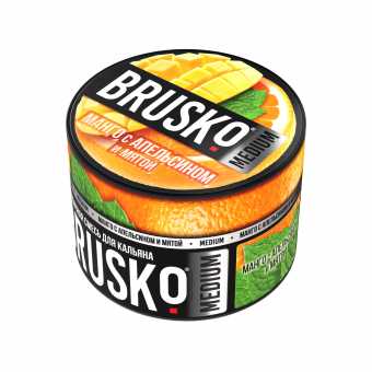 Смесь для кальяна BRUSKO 50г - Манго с апельсином и мятой