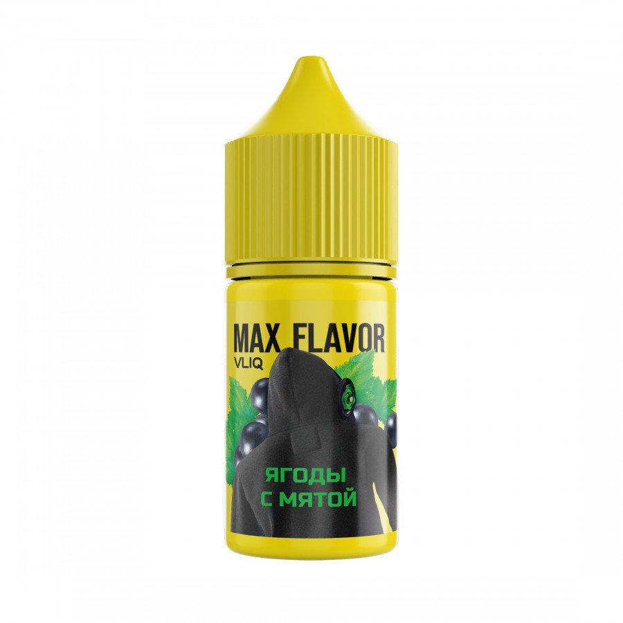 Фото и внешний вид — Жидкость VLIQ MAX FLAVOUR SALT - Ягоды с Мятой 27мл 0мг